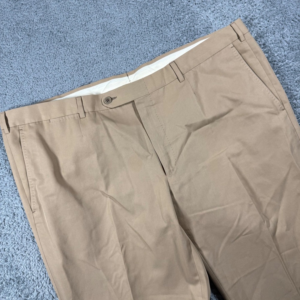 Ermenegildo Zegna Trousers Mens 44x31 Tan Khaki Cotton Milano Fit Pants 5 Pocket